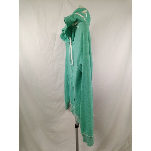 Champion Women's Aqua Distressed Full Zipper Hoodie Edition Size XL - Picture 2 of 8